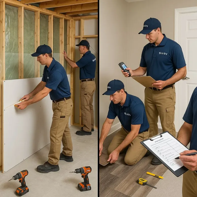 Repairs and Reconstruction process in Pascoag, RI